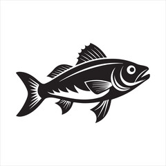 basa sea fish vector illustration