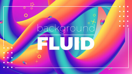 Abstract Fluid Neon Color Pattern – Liquid Gradient Background with Modern Geometric Dynamic Motion Style for Wallpaper, Banner, Card, Book Illustration, and Landing Page Design