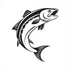 Naklejka premium basa sea fish vector illustration