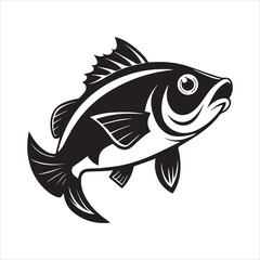 basa sea fish vector illustration
