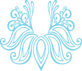 Beautiful flower art and mandala vector design