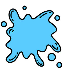 Water splash outline