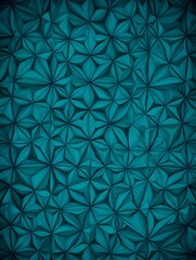 Abstract geometrical turquoise pattern with shadows