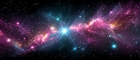 Fototapeta premium Abstract space nebula