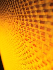 Geometric pattern vibrant yellow light