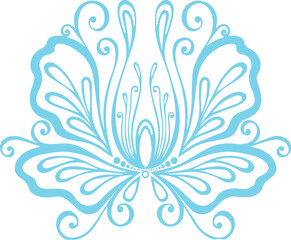 Beautiful flower art and mandala vector design