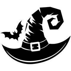 vector illustration of a halloween hat