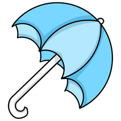 Umbrella icon isolated on transparent background.