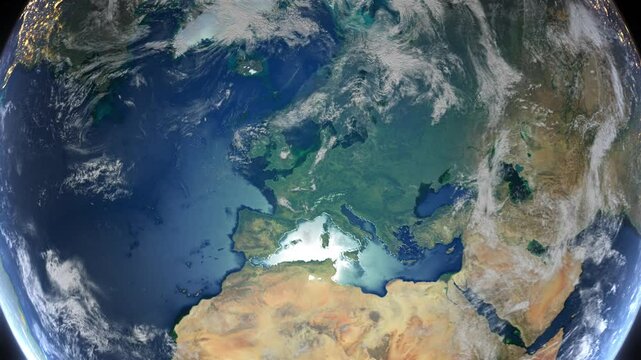 Zoom to Cities from Space United Kingdom Coventry