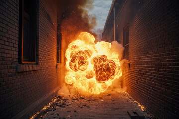 Alley Inferno Explosion Captured at Ground Zero (1)
