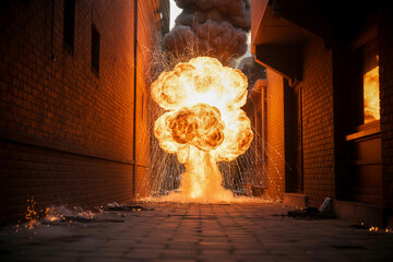 Alley Inferno Explosion Captured at Ground Zero (1)
