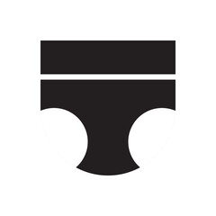 Male underwear icon. Bold men’s brief icon for clothing stores, fashion apps, or hygiene topics.