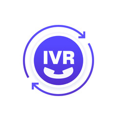 IVR, request call icon with a phone, vector design