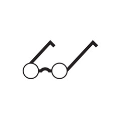 Reading glasses icon. Simple spectacles icon, great for book clubs, vision, or academic content.