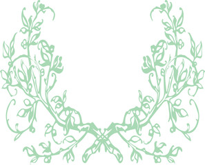 Beautiful flower art and mandala vector design