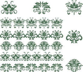 Beautiful flower art and mandala vector design