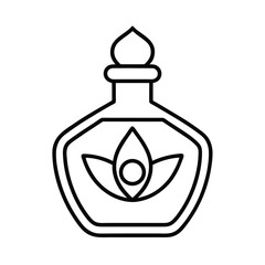 aromatherapy oil icon line art 
