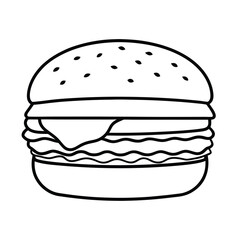 fast food hamburger