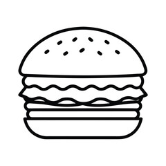 hamburger vector illustration