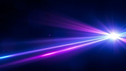 Ethereal light beams radiating through cosmic darkness with vibrant color streaks and lens flare effects.