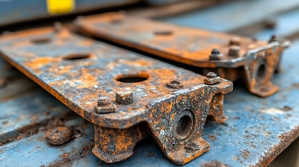 Eye-catching display of sustainable auto parts with a focus on recycled brake pads