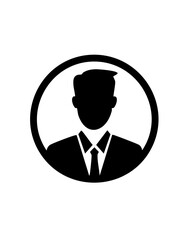 Black male in suit icon