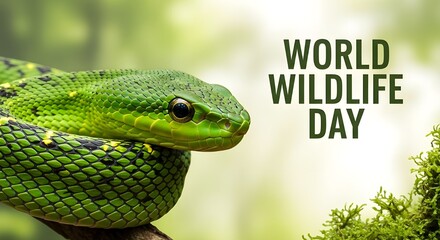 Fototapeta premium Captivating Vibrant Corn Snake on Natural Stone Background for World Snake Day