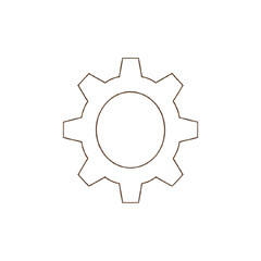 Cogwheel Icon: Precision-Engineered Design Element