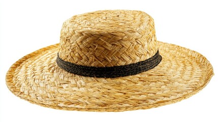straw hat isolated on a white background
