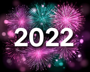 Fireworks display celebrating 2022
