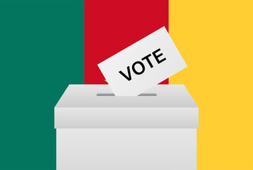 Election in Cameroon. Election Concept. Vector Illustration.