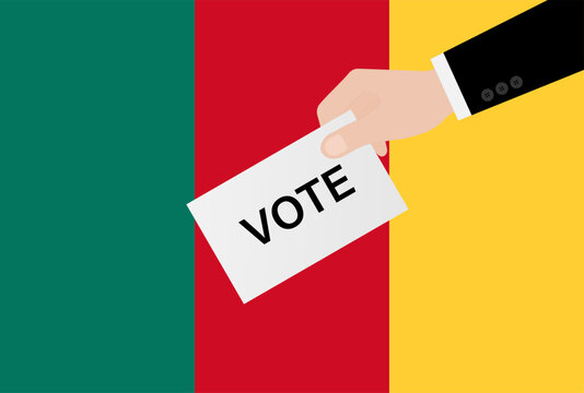 Election in Cameroon. Election Concept. Vector Illustration.