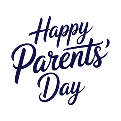 Naklejka premium Happy Parents Day Typography Design.