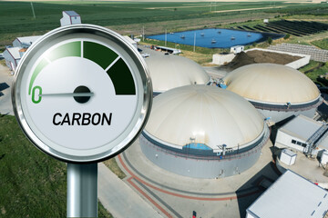 Carbon neutral biogas decarbonization concept