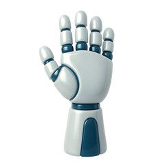 3D Robotic Hand Icon Futuristic AI Arm Design