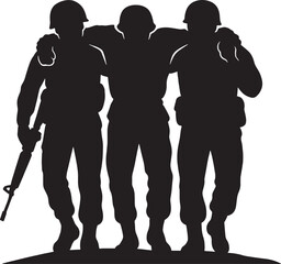 vector silhouettes of people