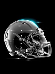 Football helmet graphic design