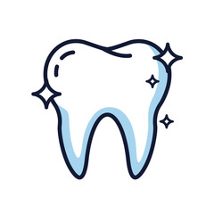 tooth icon on white