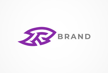 Letter R Logo, stylish Letter R  Logo design, vector illustration