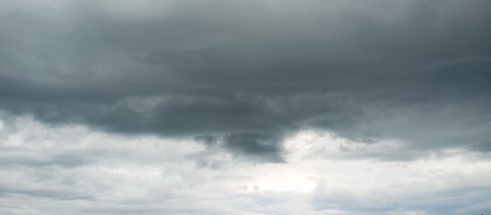 Obraz premium storm clouds timelapse