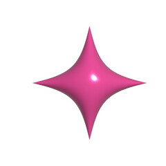 3D Gradient Sparkle PNG Glow Icon - Realistic Sparkle PNG  Twinkle Star Element.png