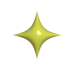 3D Gradient Sparkle PNG Glow Icon - Realistic Sparkle PNG  Twinkle Star Element.png