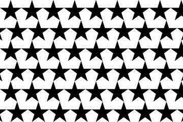 black stars seamless pattern