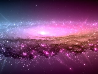 Spiral galaxy with vibrant colors