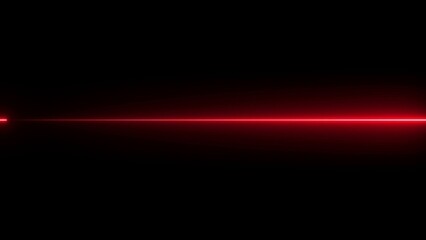 Bright Red Horizontal Line on Black Background image