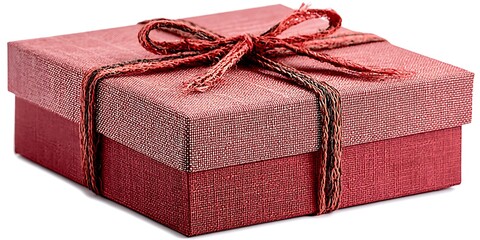 Red gift box with ribbon