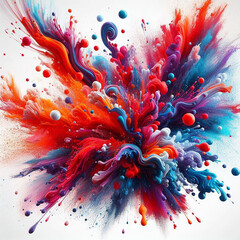 Colorful Abstract Energy Burst