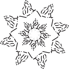 black and white tattoo