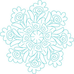 vector illustration of a snowflake