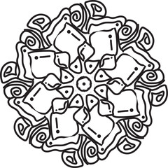 vector illustration of a computer circuit board